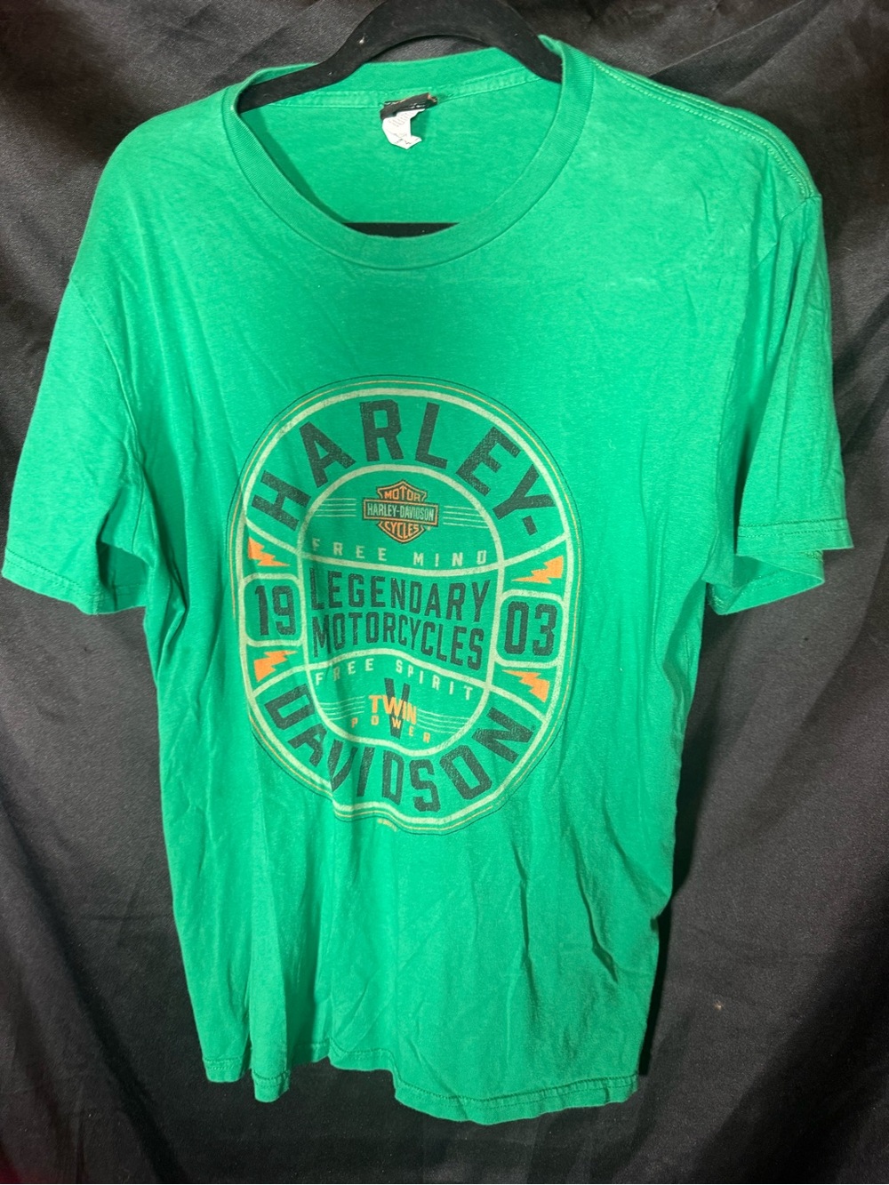 Harley-Davidson Bright Green Crewneck Tee